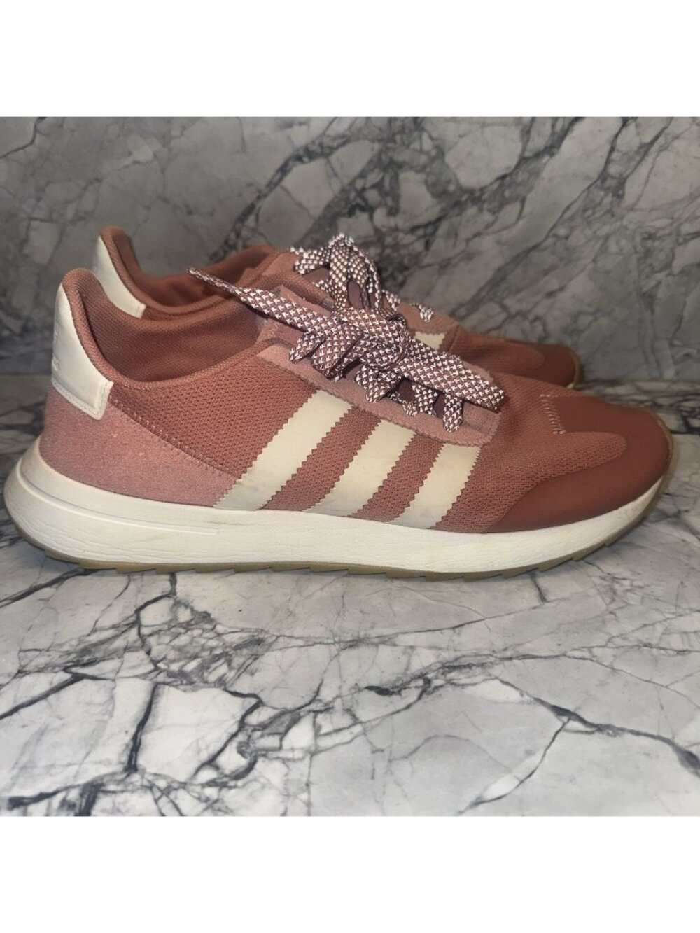 Adidas Originals FLB W Flashback Runners Raw Pink/Off White BY9301 Sz 10